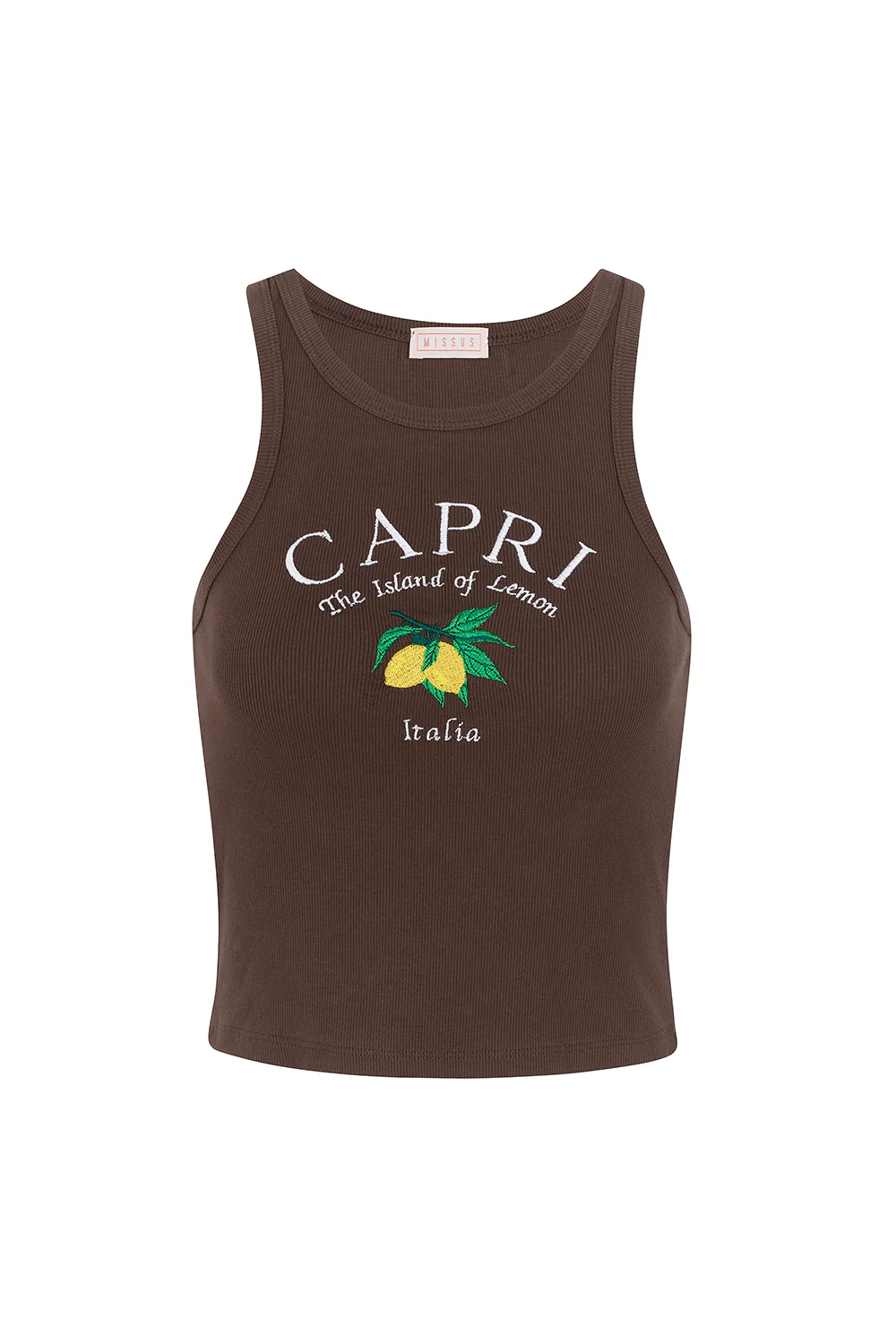 BROWN CAPRI TANK TOP S4 - Image 2